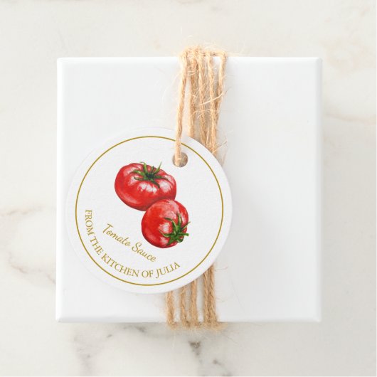 シンプル自家製トマトソースつるラベル フェイバータグ (インサイチュ)
