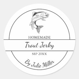 シンプル自家製トラウスジェークラベル ラウンドシール