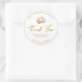 シンプル自家製ニンニク油サンキューラベル ラウンドシール (バッグ)