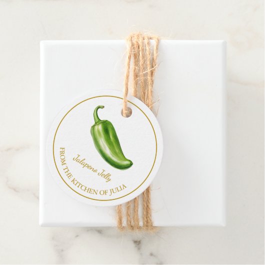 シンプル自家製ハラペーノゼリーつるラベル フェイバータグ (インサイチュ)