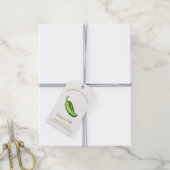 シンプル自家製ハラペーノゼリーつるラベル |白 ギフトタグ (より糸付き)