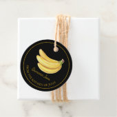 シンプル自家製バナナジャムつるラベルlブラック フェイバータグ (インサイチュ)