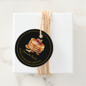 シンプル自家製パンケーキシロップつるラベルlブラック フェイバータグ (インサイチュ)