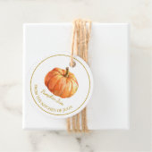 シンプル自家製パンプキンジャムつるラベルLホワイト フェイバータグ (インサイチュ)