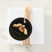 シンプル自家製ピーナッツジャムつるラベル フェイバータグ (インサイチュ)