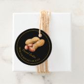 シンプル自家製ピーナッツバターつるラベルlブラック フェイバータグ (インサイチュ)