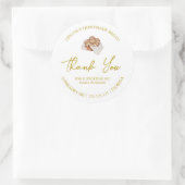 シンプル自家製ブレッドサンキューラベル ラウンドシール (バッグ)