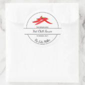 シンプル自家製ホットチリソーラベル ラウンドシール (バッグ)