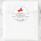 シンプル自家製ホットチリソーラベル ラウンドシール (バッグ)