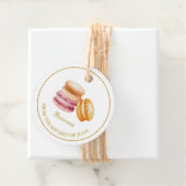 シンプル自家製マカロンつるラベルLホワイト フェイバータグ (インサイチュ)