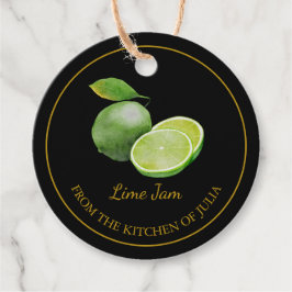 シンプル自家製ライムジャつるムラベルLブラック フェイバータグ