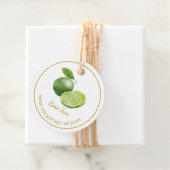 シンプル自家製ライムジャムつるラベルLホワイト フェイバータグ (インサイチュ)