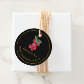 シンプル自家製レッドクラントジャムつるラベルlブラック フェイバータグ (インサイチュ)