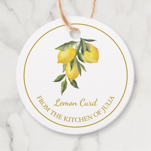 シンプル自家製レモンカーつるドラベルLホワイト フェイバータグ (正面)