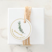 シンプル自家製ローズマリー油つるラベルLホワイト フェイバータグ (インサイチュ)