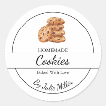 シンプル自家製Cookieラベル