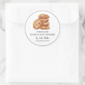 シンプル自家製Cookieラベル ラウンドシール (バッグ)