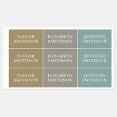 シンプル自然エレガントミニマル名を追加 ラベル (シート)