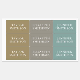 シンプル自然エレガントミニマル名を追加 ラベル