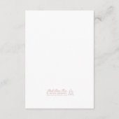 シンプル自然グリーンハンドドロー結婚ドの詳細 エンクロージャーカード (裏面)