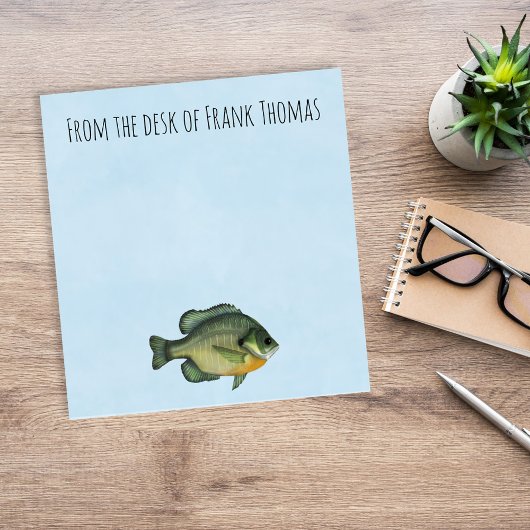 シンプル自然ススタイリッシュンフィッシュ魚釣りアングラーフィッシュ ノートパッド
