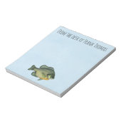 シンプル自然ススタイリッシュンフィッシュ魚釣りアングラーフィッシュ ノートパッド (回転)