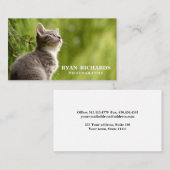 シンプル自然プロフェッショナル撮影 名刺 (正面/裏面)