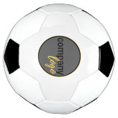 シンプル自社ロゴ会社ブランディングホワイト サッカーボール (回転)