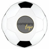 シンプル自社ロゴ会社ブランディングホワイト サッカーボール (正面)