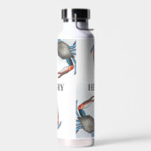 シンプル航海のお洒落海ブルーカニ ウォーターボトル (左面)