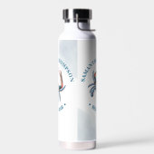 シンプル航海のお洒落海ブルーカニ ウォーターボトル (左面)