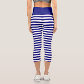 シンプル航海のストライプ型 カプリレギンス (裏面)