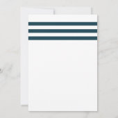 シンプル航海のヒトデ結婚ス 招待状 (裏面)