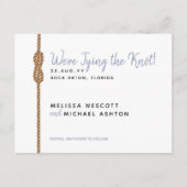 シンプル航海の⛵結び付け日付を保存 案内ポストカード (正面)