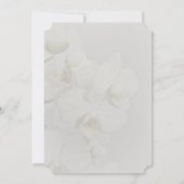 シンプル色あせ蘭結婚式招待状 招待状 (裏面)