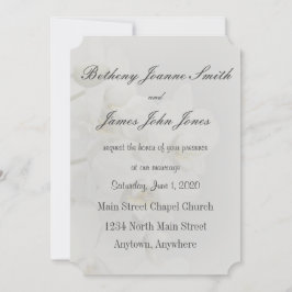 シンプル色あせ蘭結婚式招待状 招待状