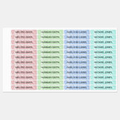 シンプル色の旋回パターン名ラベル ラベル (シート)