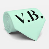 シンプル色の追加ネーム文字モノグラム投げp ネクタイ (ロール)