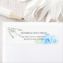 シンプル色カスタムテンプレート差出人住所