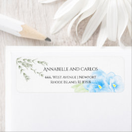 シンプル色カスタムテンプレート差出人住所 ラベル