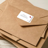 シンプル色クラシック（鳥）ショウジョウコウカンチョウ ラベル