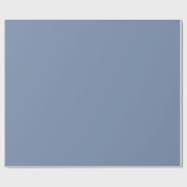 シンプル色無地の無地石板青 ラッピングペーパー (フラット)