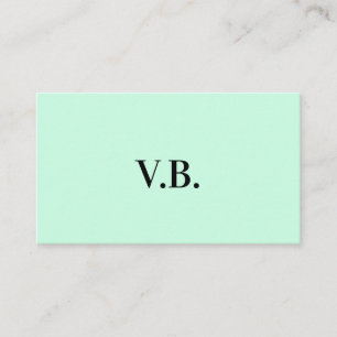 シンプル色無地の追加名文字モノグラム プレイスカード