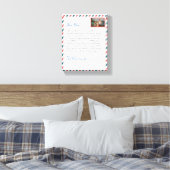 シンプル花の手書き愛ママおばあちゃんメッセージ キャンバスプリント (インサイチュ (寝室))