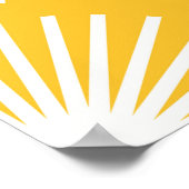 シンプル花の継ぎ目なしパターンデザイン。スカンジナビア ポスター (角)