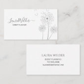 シンプル花の風イベントプランナー 名刺 (正面/裏面)