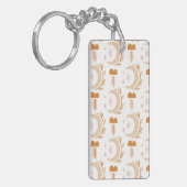 シンプル花スケッチ キーホルダー (正面左)