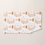 シンプル花スケッチ ハンドタオル (ハンドタオル)