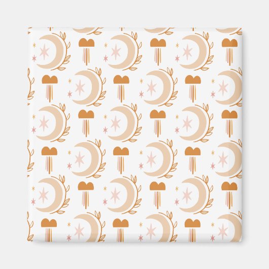 シンプル花スケッチ マグネット (正面)