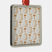 シンプル花スケッチ メタルオーナメント (右)